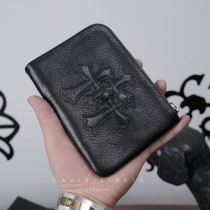 最高品質 クロムハーツ 財布 タイニー ZIP 1セメタリークロスパッチ ウォレット 激安 通販 925シルバー/本革(レザー)