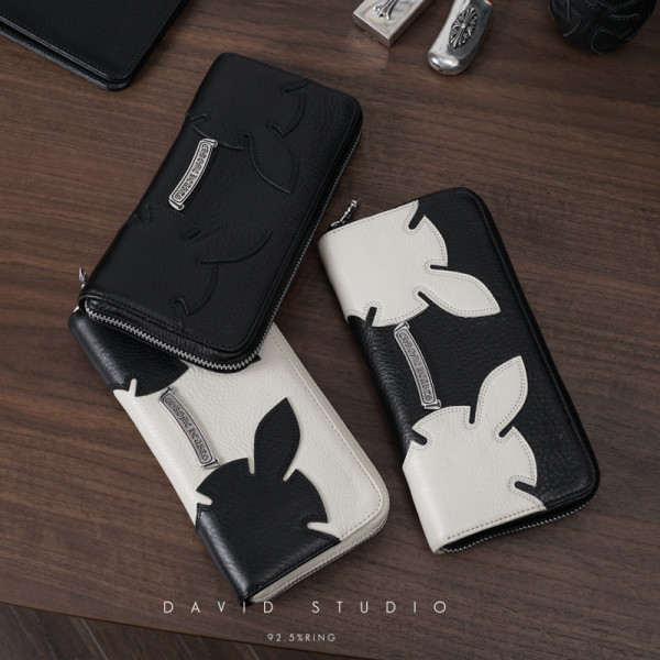 最高品質 クロムハーツ イタリア製トップレイヤー牛革 925スターリングシルバーのアクセサリー 財布 カップルハンドバッグ激安 通販