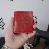 最高品質 クロムハーツ 財布 イタリア輸入牛革 クラシッククロス シルバー925アクセサリー カードホルダー コンパクト小銭入れ 激安 通販