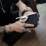 最高品質 クロムハーツ イタリア製トップレイヤー牛革 925スターリングシルバーのアクセサリー 財布 カップルハンドバッグ激安 通販