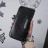 最高品質 クロムハーツ イタリア製トップレイヤー牛革 925スターリングシルバーのアクセサリー 財布 カップルハンドバッグ激安 通販