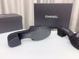 Chanelシャネル23Ss ビッグダブルC ウールワードスリッパコピー