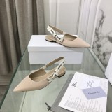 高品質DIOR ディオールウェビングレターロゴハイヒールスクエアトゥサンダル