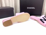 大人気Chanelシャネル23Ss レターバックル フラットスリッパ