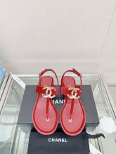 入手困難Chanelシャネル23Ss 新作 ジェムストーン ダブルC ビーチサンダル