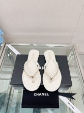 最新Chanelシャネル23Ss ヘリンボーン ビーチサンダル