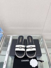 大人気Chanelシャネル23Ssロープソール シープスキン スライド
