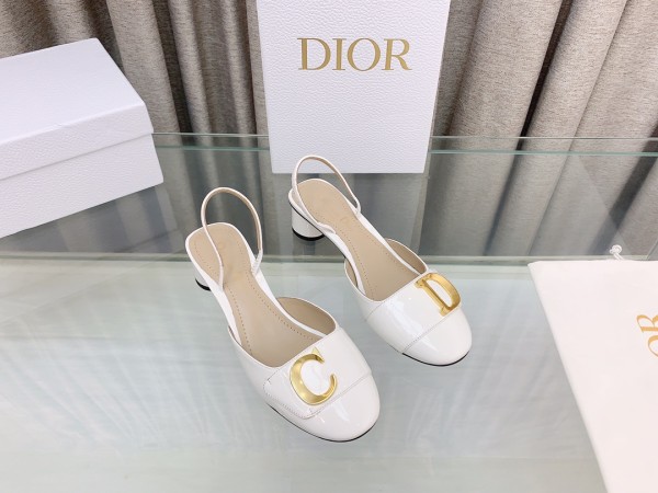 DIOR ディオールチャンキースリングバックサンダルコピー