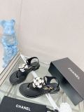 Chanelシャネル23Ss 新作配色カメリアヘリンボーンサンダルコピー