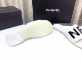 Chanelシャネル激安偽物23Ss レターバックル フラットスリッパ
