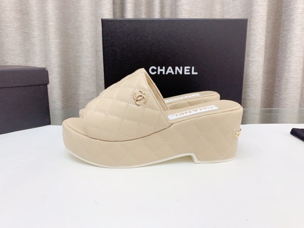 ★超人気Chanelシャネル23Ss新作厚底スリッパ