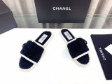 高品質Chanelシャネル23Ss春夏 ニット カメリア スリッポン