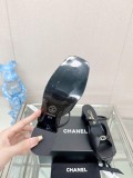 ★超人気Chanelシャネル23SSフィッシュマウス スクエアヘッド チャンキーヒール スリッパ