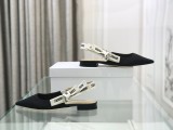 超話題!DIOR ディオールウェビングレターロゴハイヒールスクエアトゥサンダル