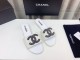超話題!Chanelシャネル23Ss ビッグダブルC ウールワードスリッパ