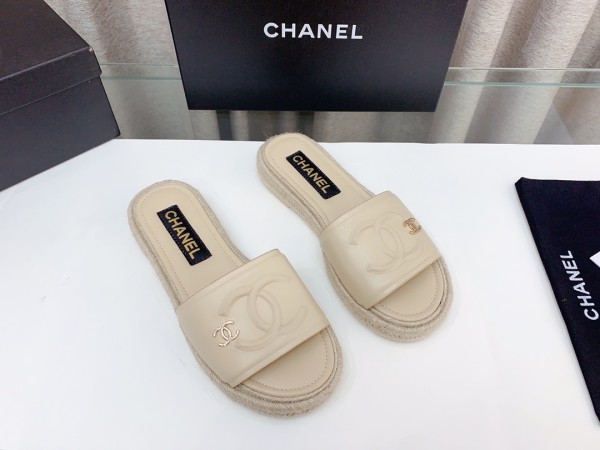 超話題!Chanelシャネル23Ss麻縄底ミエサンダル・スリッパ