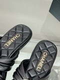 Chanelシャネル通販23Ss 新作 クロスストラップ ラウンドバックル スリッパ