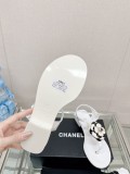 Chanelシャネル23Ss 新作配色カメリアヘリンボーンサンダル