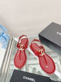 入手困難Chanelシャネル23Ss 新作 ジェムストーン ダブルC ビーチサンダル