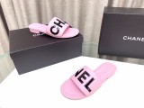 大人気Chanelシャネル23Ss レターバックル フラットスリッパ