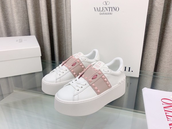 超話題!VALENTINOヴァレンティノメンズとレディースプラットフォームプラットフォームスニーカー