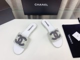 入手困難Chanelシャネル23Ss ビッグダブルC ウールワードスリッパ