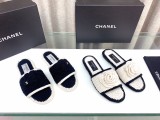 最新Chanelシャネル23Ss春夏 ニット カメリア スリッポン