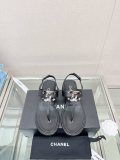 Chanelシャネル通販23Ss 新作 ジェムストーン ダブルC ビーチサンダル