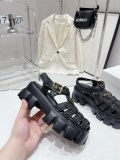 素敵なPradaプラダ ローマン ブレイド プラットフォーム ラバー サンダル