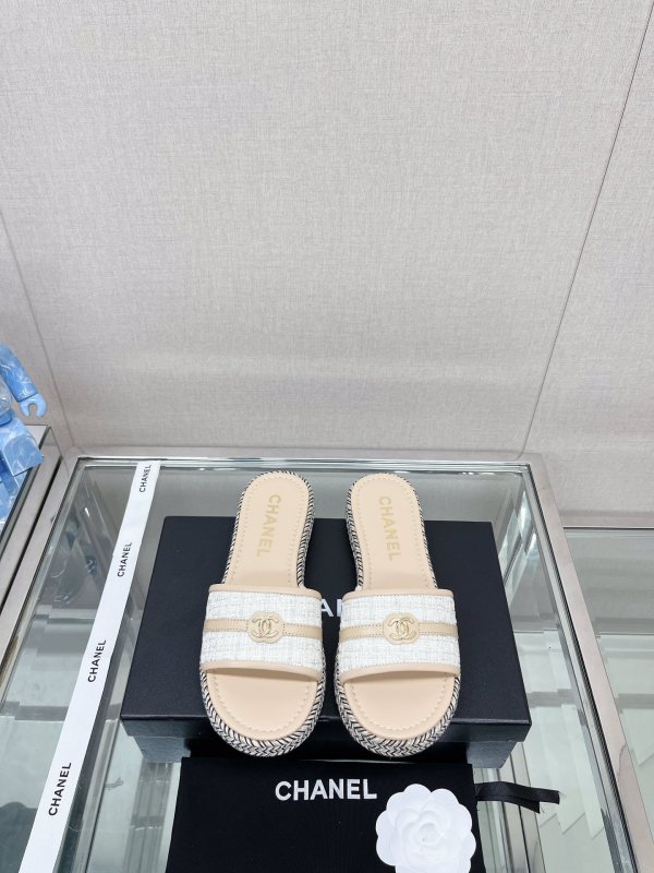 n級 おすすめChanelシャネル23Ssロープソール シープスキン スライド