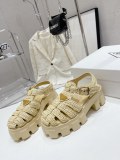 ★超人気Pradaプラダ ローマン ブレイド プラットフォーム ラバー サンダル