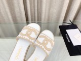 Chanelシャネル23Ss春夏新作 シャネル ダブルC 麻縄スリッパ