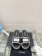 ★超人気Chanelシャネル23Ssロープソール シープスキン スライド