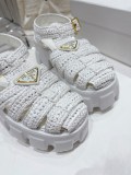 Pradaプラダ ローマン ブレイド プラットフォーム ラバー サンダルコピー