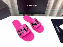 Chanelシャネル偽物23Ss レターバックル フラットスリッパ