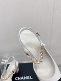 Chanelシャネル通販23Ss チャンキーヒール チェーンバックエアサンダル