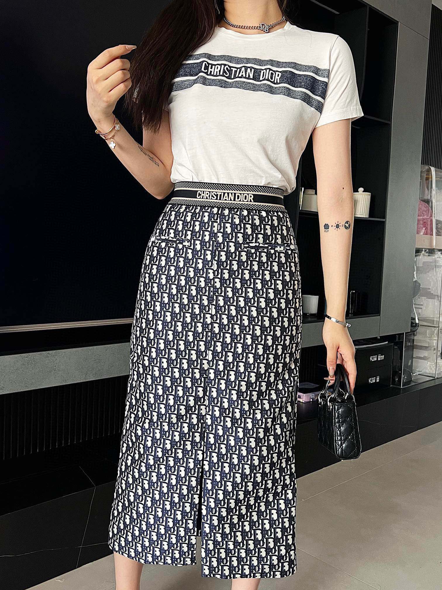 Christian Dior ディオール ジャカードスカート Christian Dior ディオール ジャカードスカート