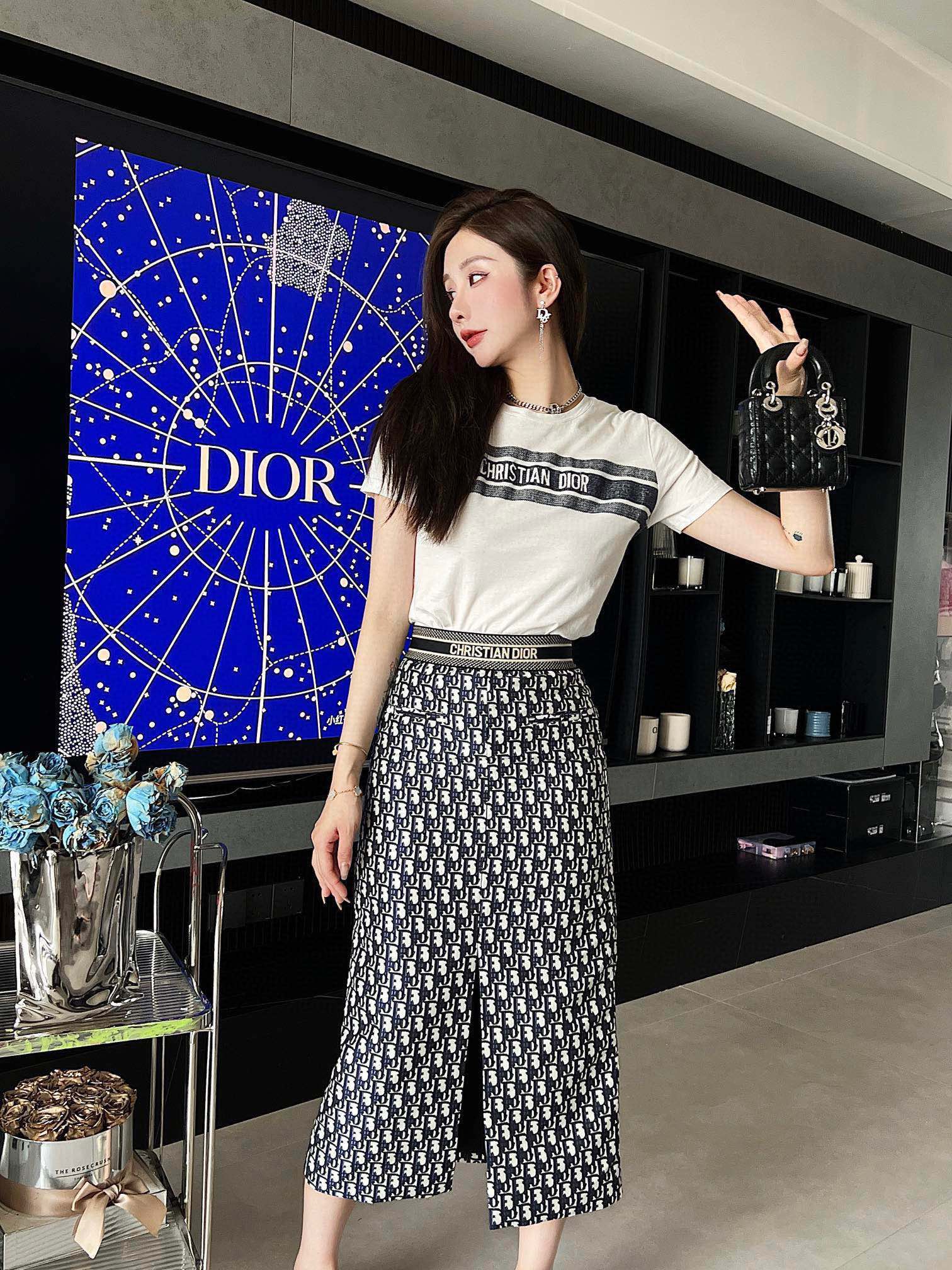 Christian Dior ディオール ジャカードスカート 中古・古着通販】Christian Dior (クリスチャン ディオール