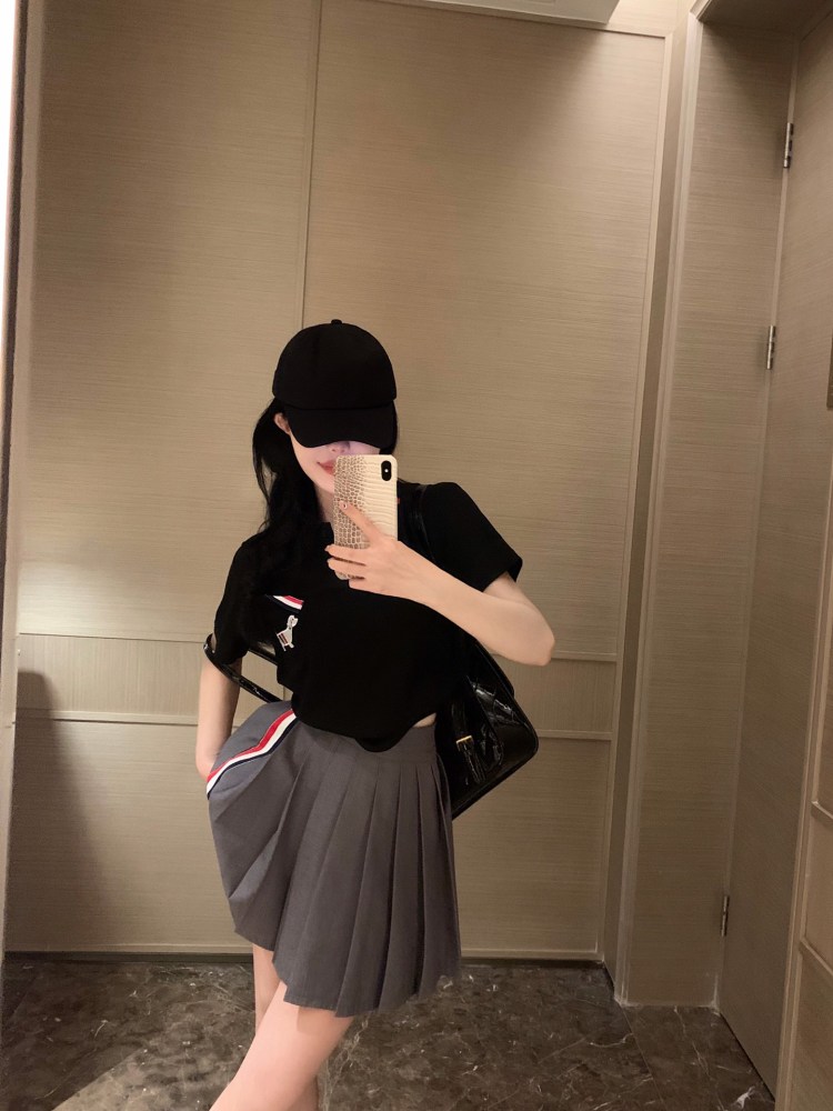 トムブラウン プリーツスカート （トムブラウン ネイビー プリーツ  