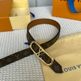 素敵なLouis Vuittonルイヴィトンリバーシブルレディースベルト