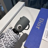 最新Dior ディオール新しい三つ折り自動折りたたみ傘