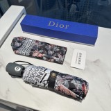 最新Dior ディオール新しい三つ折り自動折りたたみ傘