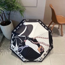 最新CHANEL シャネル三つ折り自動折りたたみ日傘