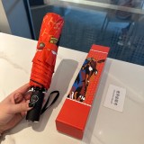 最新Hermes エルメス三つ折り自動折りたたみ日傘