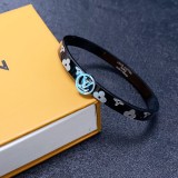 稀少 ルイヴィトン 偽物通販 ニュートラルレザー ブレスレット