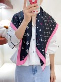 ★超人気 Chanelシャネル コピーおすすめトップ綾織シルクスカーフ