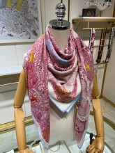 大人気 Hermesエルメス コピー 二重同色カシミヤスカーフ