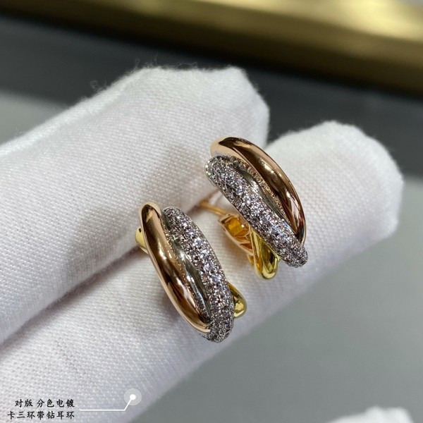 入手困難  Cartierカルティエ 偽物通販 イアリング