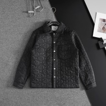 大人気 ディオール  スーパーコピー アルファベットロゴ刺繍カップル用開襟コットンジャケット