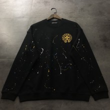 【話題商品！】クロムハーツ n級品 新しい十字架ペンキ点丸首衛衣
